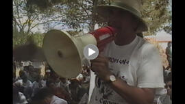 Ocupación de la hacienda La Romana. 1995-05-01. Por el derecho al trabajo, SOC y CGT. Utrera (Sevilla, España)
