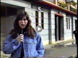 El centro de salud de San Diego, obras paralizadas. Habla San Diego Television. 1990-12. Sevilla (España).