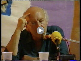 Eduardo Galeano habla sobre Julio Vélez y el centro social que lleva su nombre. 1999. Morón de la Frontera (Sevilla, España).