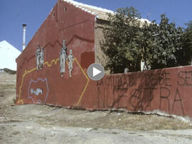 Murales y pancartas en barrios periféricos. 1976-1977. Madrid (España).