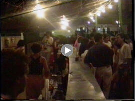 Caseta de la Juventud en la Velá de San Diego de 1991. Sevilla (España).