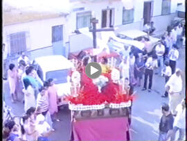Procesión de la Cruz de Mayo. 1989. La Bachillera (barrio, Sevilla, España, ca.1948-)